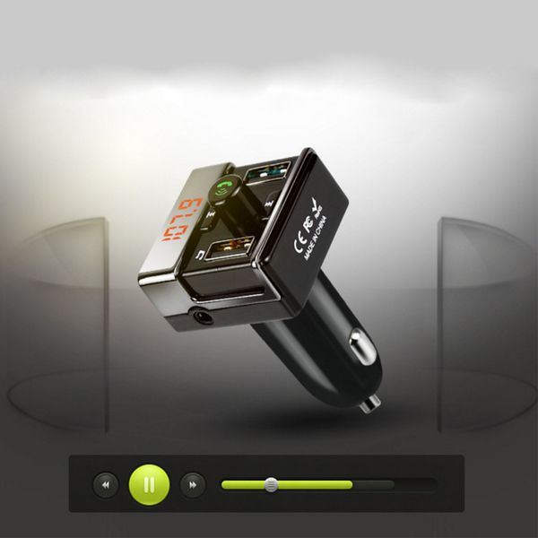 

mp3 player wireless fm transmitter handsusb car bluetooth dual usb interface mp3 player charger