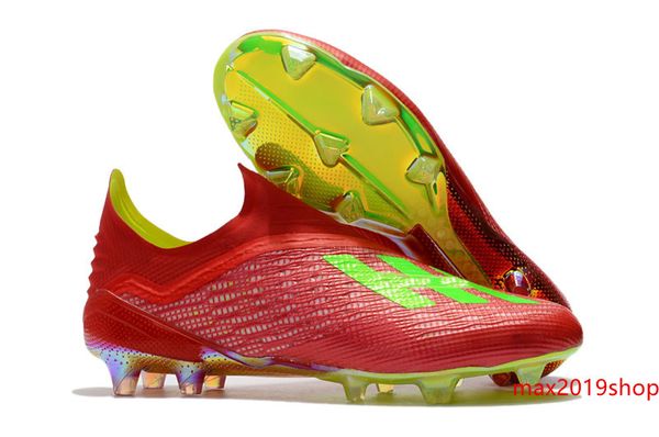 

original red gold color soccer shoes x 18 fg soccer cleats high ankle ace x 18 football boots