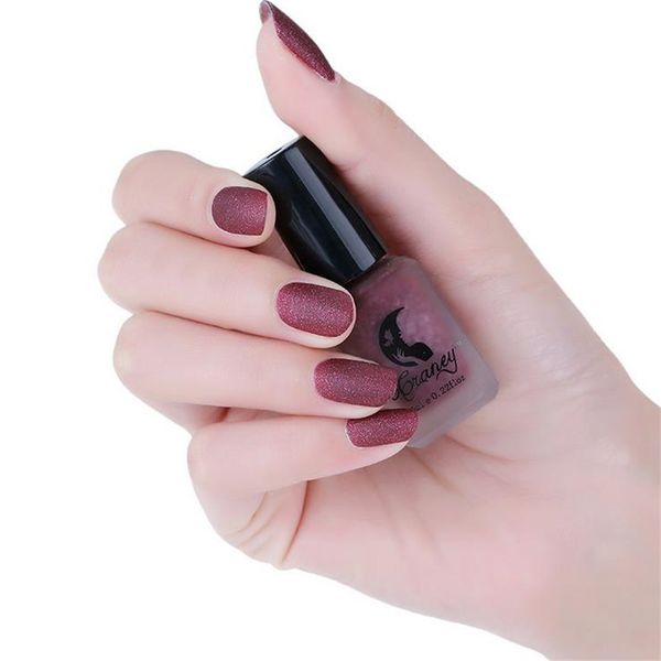 

new fashion 6ml manail polish matte nail primer layer varnish matte nail art black pink coffee red wine fuchsia golden