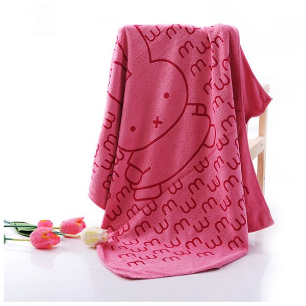 

microfiber polyester towel wholesale brocade soft absorbent large bath towel 70*140cm cartoon printed beach towel