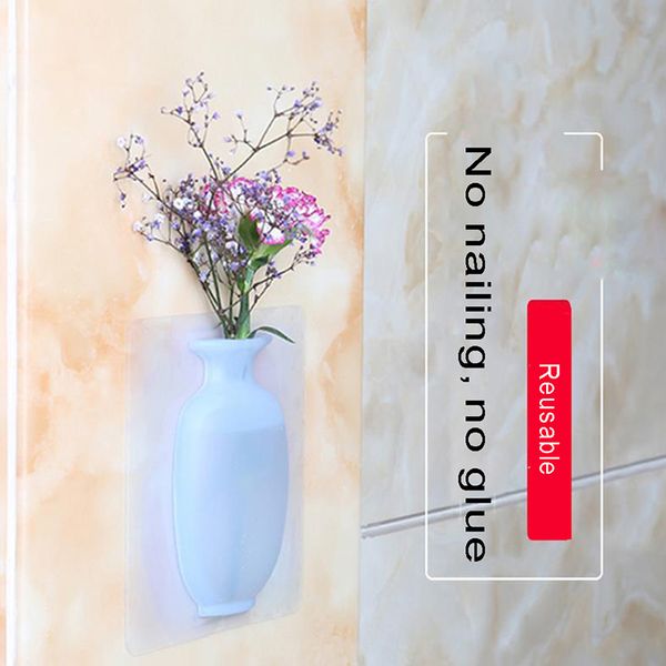 

wall-hanging vase fridge magnet diy handmade vase refrigerator magnet message sticker plant accessories flower office