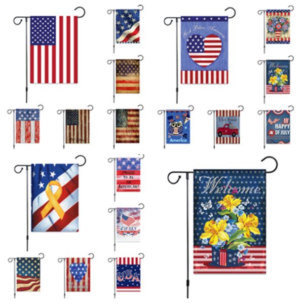 

30 x 45 cm outdoor decorate american garden flags linens garden flags decorate the independence day flag banner flags t2i5207