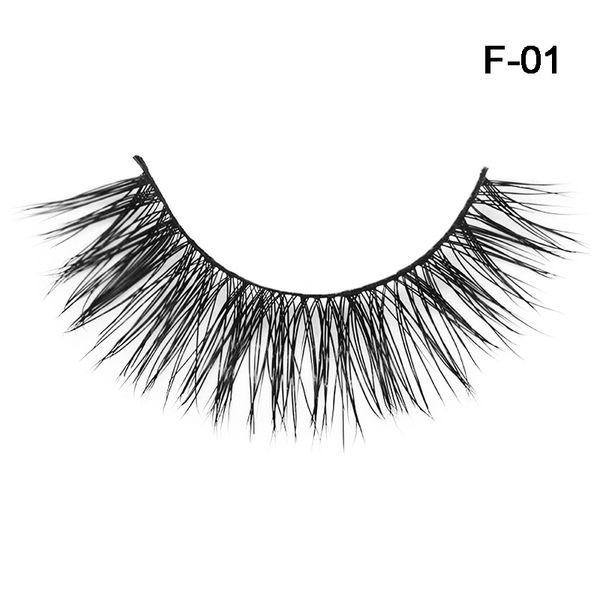

1 pair 3d cross eyelashes handmade hair false eyelashes extension eyelash qs888