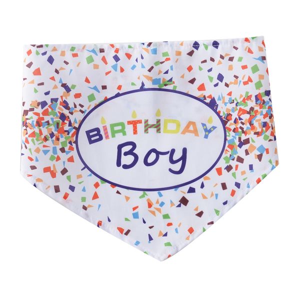 

pet bandana confetti boy girl letter print dog bandana bib pet bib for dog cats birthday pet dress up clothing accessories