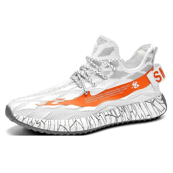 

gw 2019 autumn new sports shoes men korean youth casual running shoes wild trend lace up breathable men's shoes size 39-44, Black