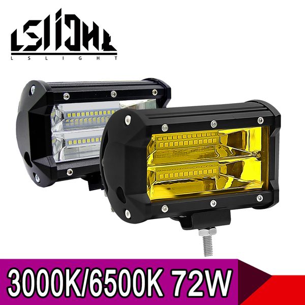 

lslight worklight led bar beams 4x4 offroad car accessories 3000k 6500k led headlight auto work light 24v werklampen for uaz suv
