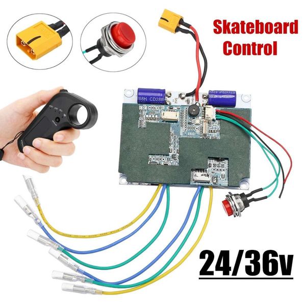 

24v/36v electric skateboard controller longboard remote dual motors esc substitute parts scooters skate board accessories