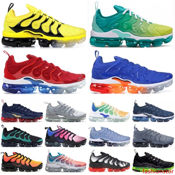 

most popular triple black racer blue university red tn plus men designer shoes white psychic pink eggplant running sneakers trainers