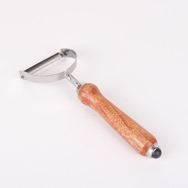 

stainless steel vegetable fruit peeler with wood handle kitchen tools