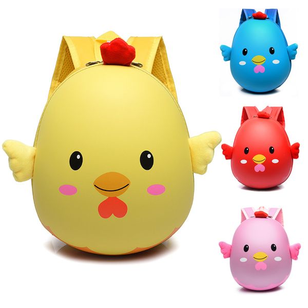

kindergarten children school bags cartoon hard shell backpack for kids girls boys chick backpack schoolbag mochila infantil