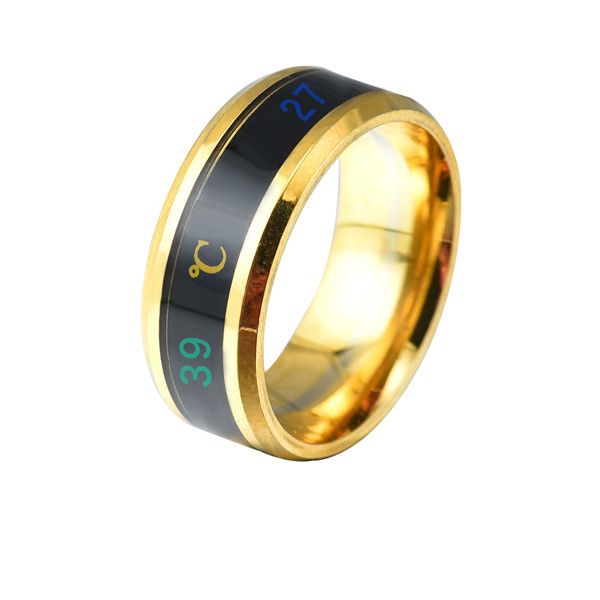 2020 Smart Rings Measuring Mood Temperature Display Couple Novel Design ...