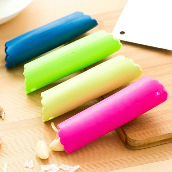 

silicone garlic peeler vegetable peeler practical kitchen tools useful garlic stripper tube peeling garlic peeling