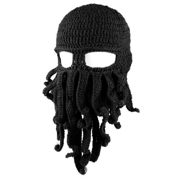 

winter warm ocs tentacle full face mask knitted hat ski cap balaclava