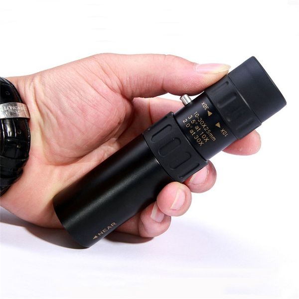 

original binoculars nikula 10-30x25 zoom monocular telescope pocket hunting optical prism scope no tripod telescope