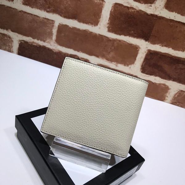 

printed logo designer short wallets for men and women real leather business card holders wallet with box 496309 11x9cm, Red;black