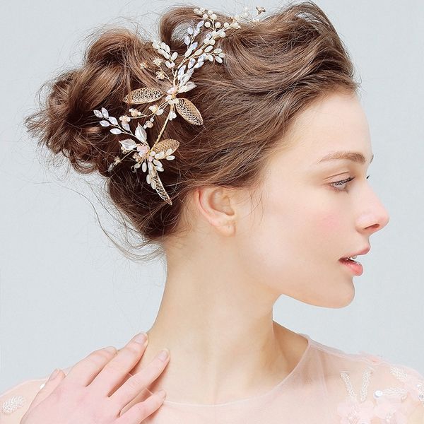 2019 Bridal Hair Jewelry Crystal Hairpin Romantic Europe American