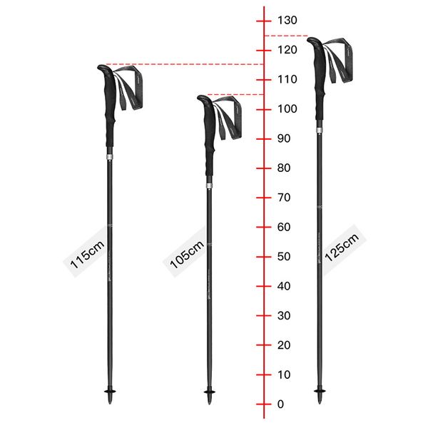 

carbon fiber trekking pole pioneer folding supplies walking stick hiking