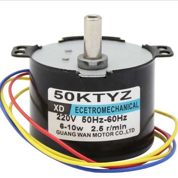 

50ktyz 2.5rpm permanent magnet synchronous motor ac 220v speed reducer motors controllable positive and negative inversion 10w