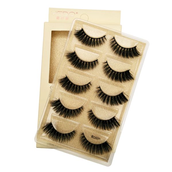 

false eyelash 5pairs mink eyelashes natural long lash soft fluffy 3d mink lashes for makeup maquiagem cilios fake lashes
