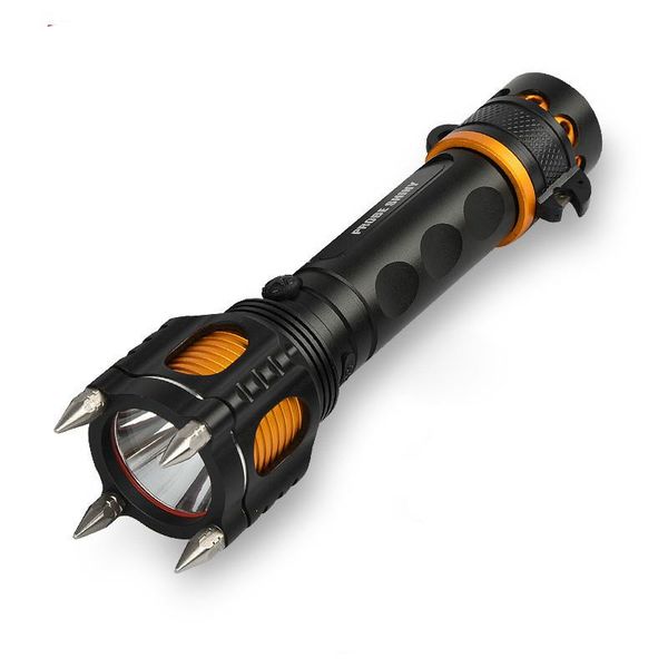 

new xml-t6 flashlight with strong light, , alarm ring tone emergency mulfuntion defensive flashlight