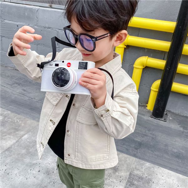 

xini mommy 2020 spring casual boys jacket turn-down collar boys coats pure color kids coat fashion full windbreaker y139, Blue;gray
