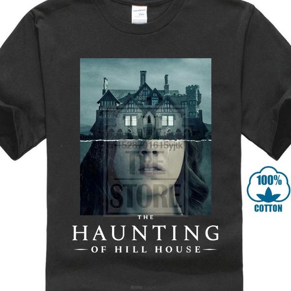 

the haunting of hill house horror tv show mens tee shirt mens streetwear tshirts 3d print t shirts o neck t-shirts big size men, White;black