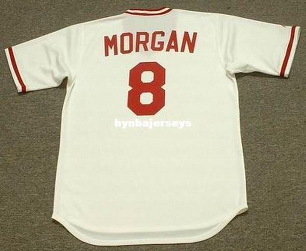 

custom joe morgan cincinnati stitched 1975 throwbacks home baseball jersey retro mens jerseys shirt, Blue;black