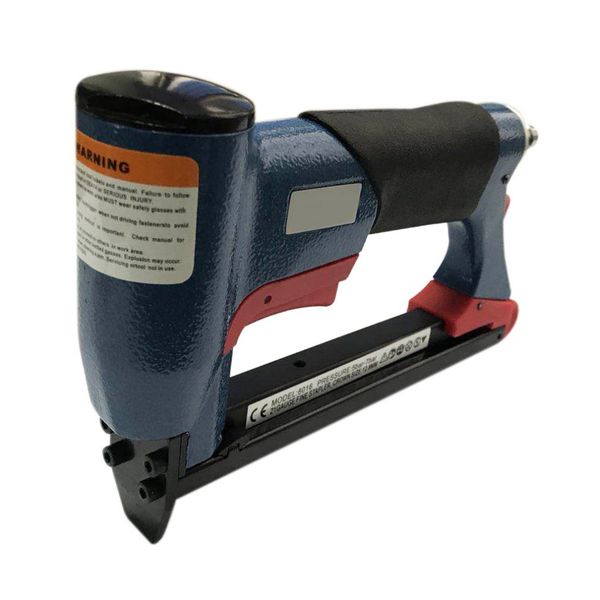 

naile gun pneumatic air stapler nailer fine stapler gun 4-16mm for furniture blue woodworking pneumatic air power tool