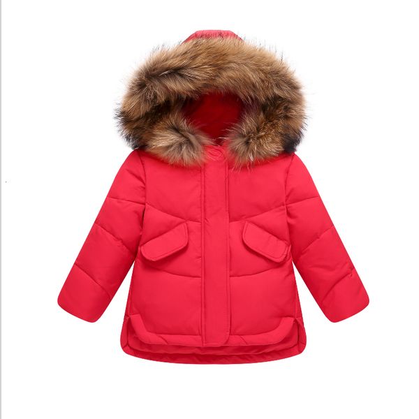 Kids Baby Girls Warm Hooded Feather Down Jacket Jumpsuit Outwear Winter Warm UK
