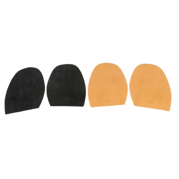 

2 pairs of glue on heel tip sole tips replacement shoe repair supplies, White;pink