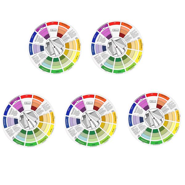 

5x колесо цвета смешивание руководство краска пигмент