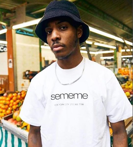 

casual box logo t-shirt summer new york letters printed luxury tee shirts men women couple solid color clothes s-xl available, White;black