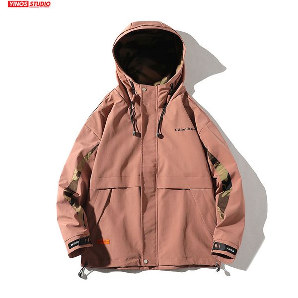 

dropshipping atumen male thick outwear 2019 winter mens hooded warming coats streetwear patchwork sport jacket, Black;brown