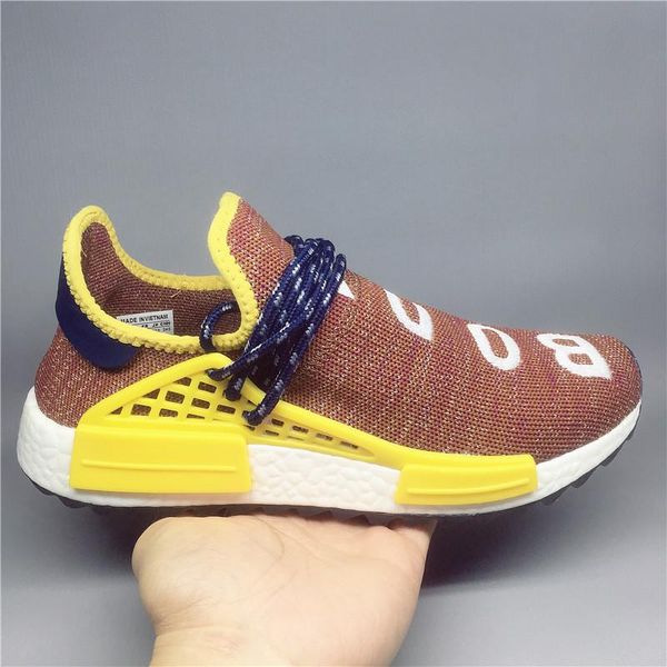 

human race hu trail x pharrell williams ink nerd men designer shoes black white cream solar pack mens women sports sneaker 5-13 lll