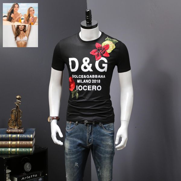 

t shirt printing o-neck design short sleeve mens him h.i.m. raven rose coffin fall tour t shirts, White;black