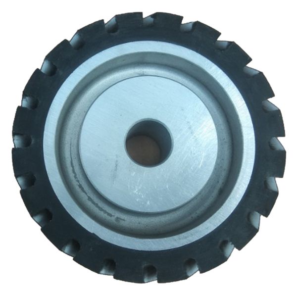 

150 x 50mm diagonal rubber contact wheel belt machine grinding wheel sand