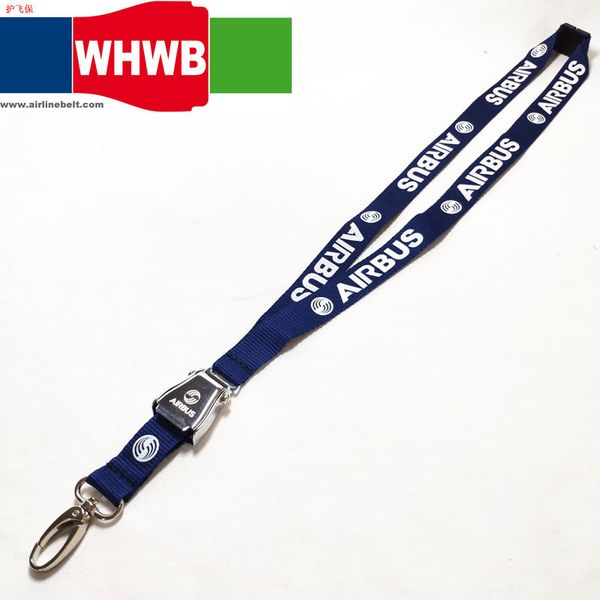 

printed airbus lanyard for pilot flight crew's license id card holder boarding pass string sling airplane buckle personal gift