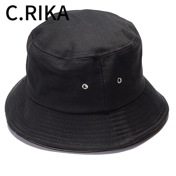 

2019 men women fashion ring letter bucket hat k bob outdoor sun hat black yellow hip hop panama fishing fisherman hats
