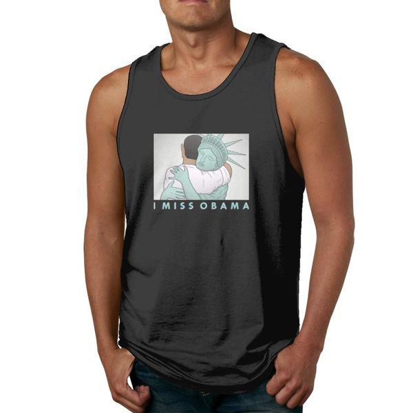 

i miss obamayythkg мужские рубашки верхней части бака, White;black