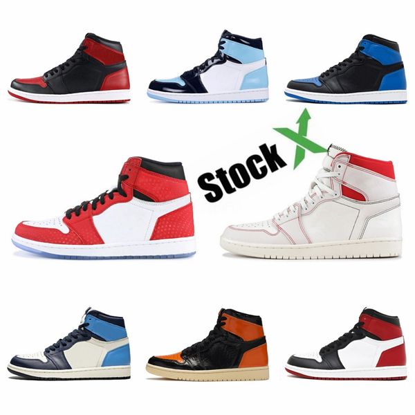 

green jumpman 1 1s high og pine black banned chicago men basketball shoes unc patent mens zoom white racer blue designer sneaker traine#qa49