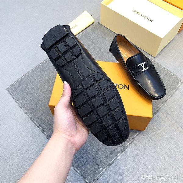 

20ss мода мужчины повседневная обувь кожа мужчины мокасины скольжения на роскошные металлические блестки мужские квартиры мокасины платье об, Black