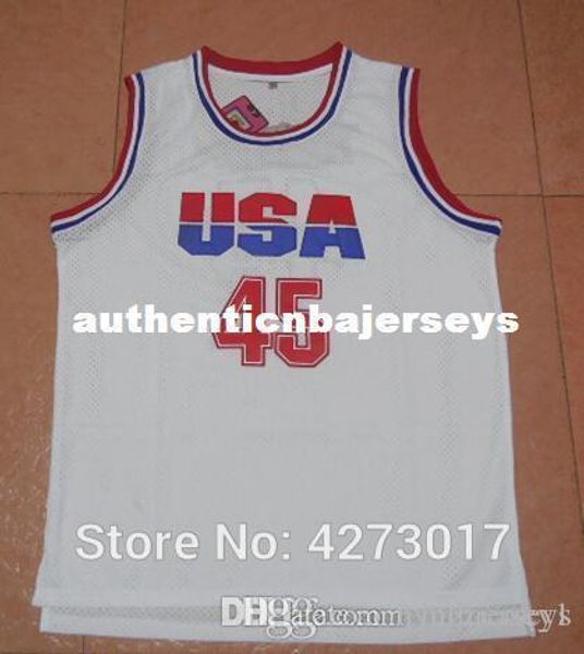 

no. 45 basketball jerseys 2018 new #45 donald trump usa commemorative edition mesh white movie basketball jersey size s-xxxl ncaa, Black;blue