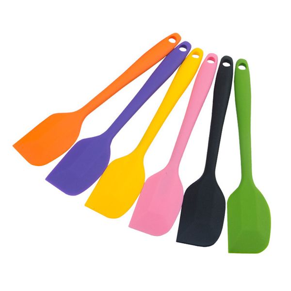 

100pcs silicone cream spatula shovel butter scraper kitchen cake trowel heat resistant icing spoon mixing baking tool tools