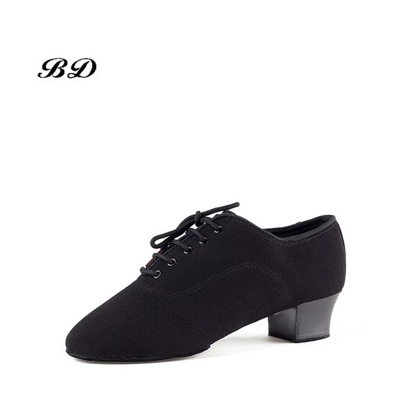 

latin dance shoes sneakers men shoes profession ballroom shoe modern soft cowhide oxford heel 4.5 cm bd 417 soft sole