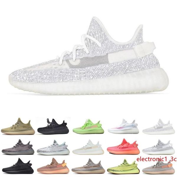 

big size 36-48 antlia pink static reflective v2 men running shoes true form clay kanye west women sport sneakers designer trainers shoe 5-13
