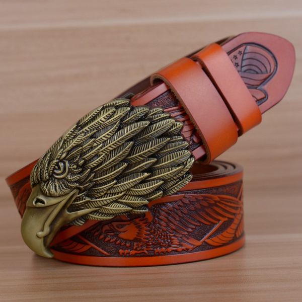 

eagle конѬђкоѬ дизайнеѬка vintage мђжина strapgenuine кожане Ѭемни дл мђжин панк в, Black;brown
