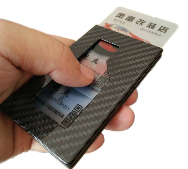 

for car decoration accessories carbon fiber card case card bag