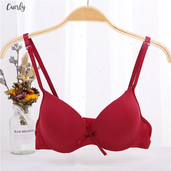 

striped padded bras brassiere push up seamless bras one piece seamless padded underwear drop shipping good quality, Red;black
