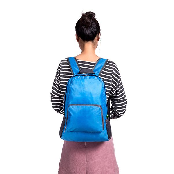 

new folding travel backpack nylon waterproof zipper backpacks for camping climbing cycling drop shipping