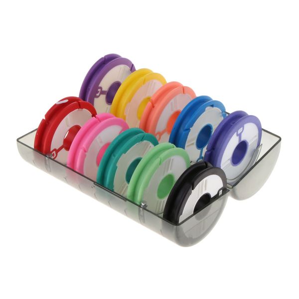 

10 pieces multi-function fishing tackle box float fishing line bobbins spool